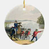 Der Kampf von Waterloo entschied durch den Herzog Keramikornament (Hinten)
