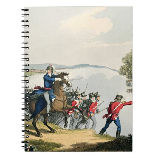 Der Kampf von Waterloo entschied durch den Herzog Notizblock (Vorderseite)