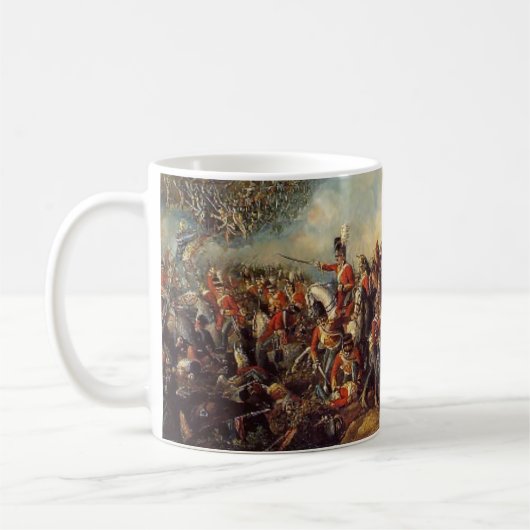 Der Kampf von Waterloo Kaffeetasse (Links)