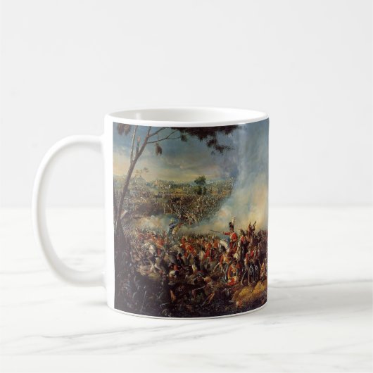 Der Kampf von Waterloo Kaffeetasse (Links)