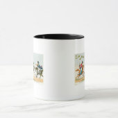 Der Kampf von Waterloo Tasse (Zentrum)