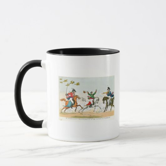Der Kampf von Waterloo Tasse (Links)