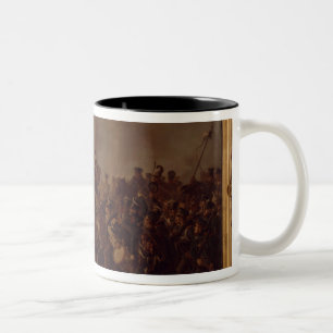 Der Kampf von Waterloo Zweifarbige Tasse