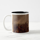 Der Kampf von Waterloo Zweifarbige Tasse (Links)