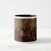 Der Kampf von Waterloo Zweifarbige Tasse (Mittel)