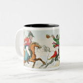 Der Kampf von Waterloo Zweifarbige Tasse (Vorderseite Links)