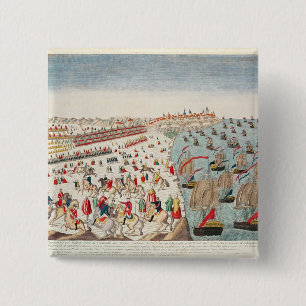 Der Kampf von Yorktown, am 19. Oktober 1781 Button