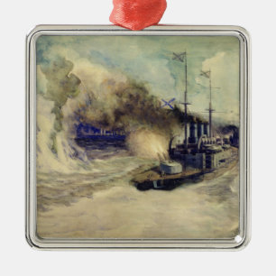 Der Kampf zwischen der Schwarzmeerflotte und Ornament Aus Metall