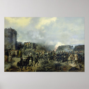 Der Kampf zwischen Frankreich und Russland gegen M Poster