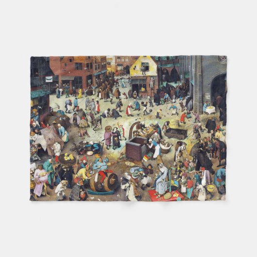 Der Kampf zwischen Karneval und Lent, Bruegel Fleecedecke (Vorderseite (Horizontal))