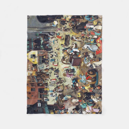 Der Kampf zwischen Karneval und Lent, Bruegel Fleecedecke (Vorderseite)