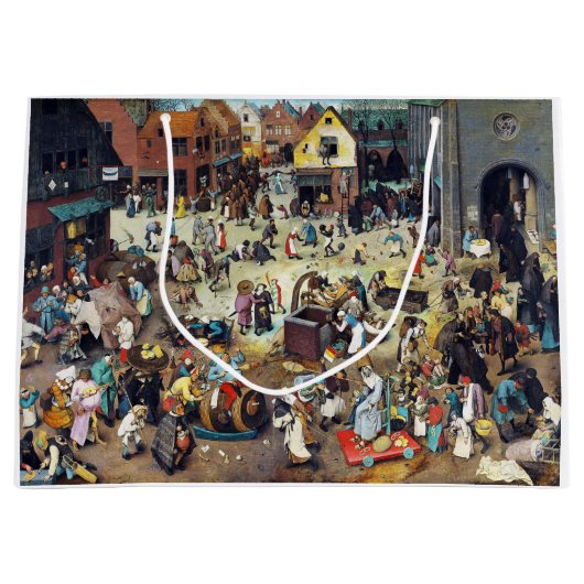 Der Kampf zwischen Karneval und Lent, Bruegel Große Geschenktüte (Vorderseite)