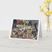 Der Kampf zwischen Karneval und Lent, Bruegel Karte (Gelbe Blume)