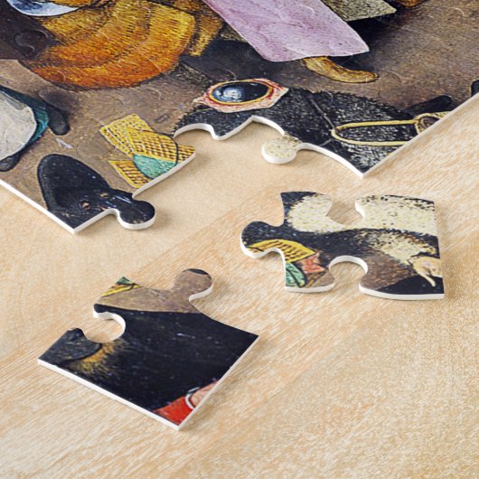 Der Kampf zwischen Karneval und Lent, Bruegel Puzzle (Seite)
