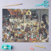Der Kampf zwischen Karneval und Lent, Bruegel Seidenpapier (Basteln)
