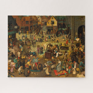Der Kampf zwischen Karneval und Lent by Bruegel Puzzle