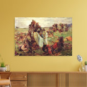 Der Kampf zwischen Russen und Tataren, 1916 Leinwanddruck (Insitu (Wohnzimmer))