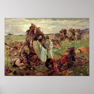 Der Kampf zwischen Russen und Tataren, 1916 Poster