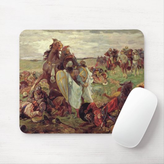 Der Kampf zwischen Russians und Tataren, 1916 Mousepad (Mit Mouse)