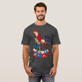 Der kämpfende Hahn T-Shirt (Vorne ganz)