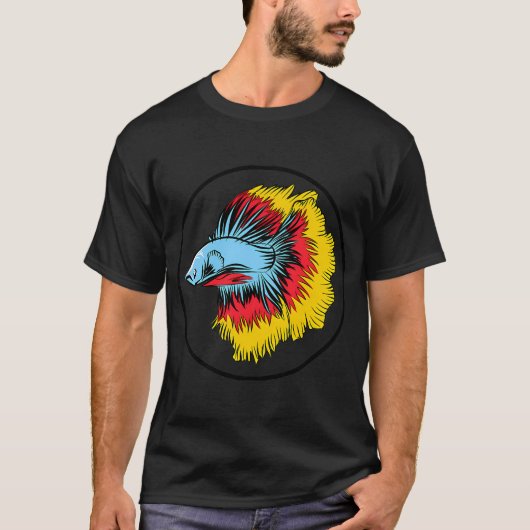 Der Kampffisch ist lustig T-Shirt (Vorderseite)