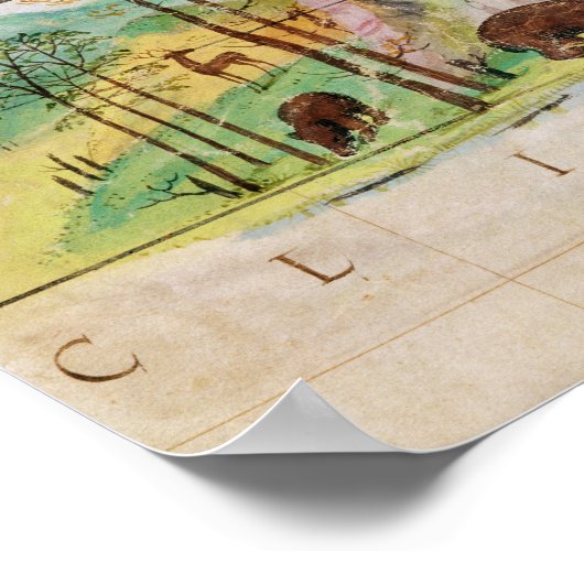 Der kanadische Wald Poster (Ecke)