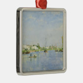 Der Kanal Heilig-Denis Silbernes Ornament (Rechts)