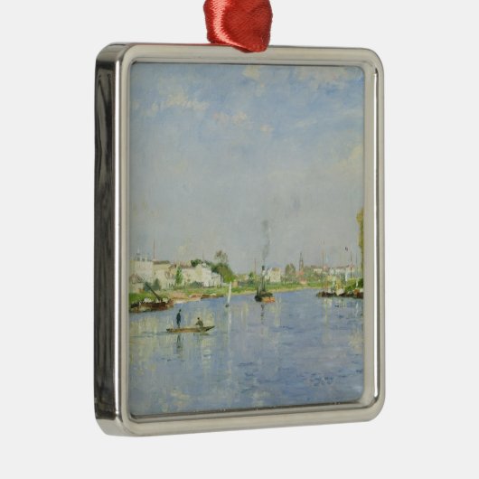 Der Kanal Heilig-Denis Silbernes Ornament (Rechts)