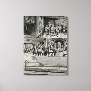 Der Kanal-Tunnel arbeitet in Dover Leinwanddruck