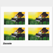 DER KANÄR AM SONNENSCHLAG! RECHTECKIGER AUFKLEBER (Blatt)