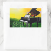 DER KANÄR AM SONNENSCHLAG! RECHTECKIGER AUFKLEBER (Tasche)