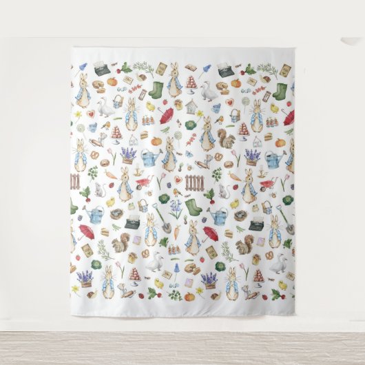 Der Kaninchen Peter Wandteppich (Vorderseite)