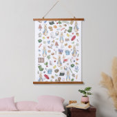 Der Kaninchen Peter Wandteppich Mit Holzrahmen (Schlafzimmer)