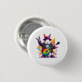 Der Kaninchenrockstar Button (Vorne & Hinten)
