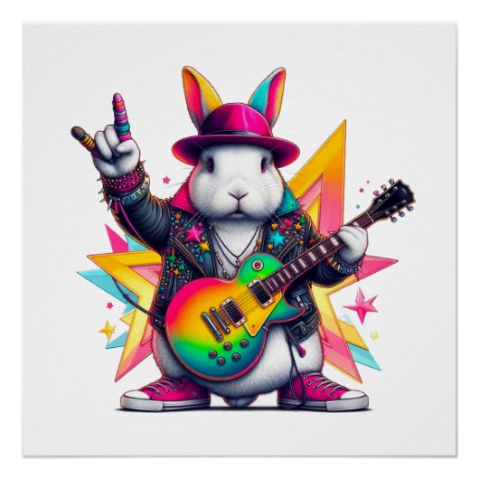Der Kaninchenrockstar Poster (Vorderseite)