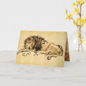 DER KAP LION, DER HERUNTERLIEGT KARTE (Gelbe Blume)