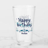 Der "Kapitän der Party" Personalisierter Pint Glas (Vorderseite)