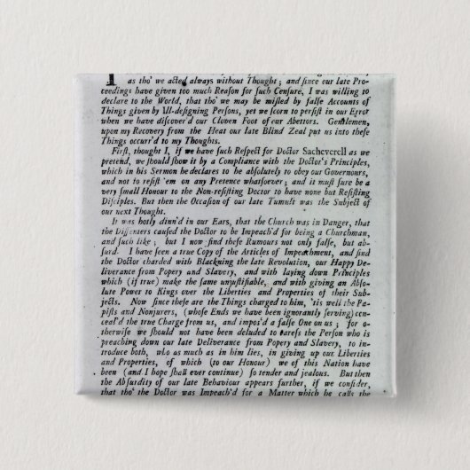 Der Kapitän der Pöbel-Erklärung Button (Vorderseite)