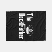 Der Kapitän des Dock-Vaters des Vaters Funny Fath Fleecedecke (Vorderseite (Horizontal))