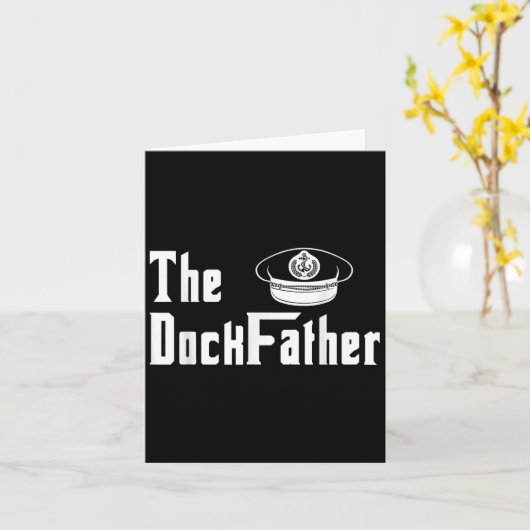 Der Kapitän des Dock-Vaters des Vaters Funny Fath Karte (Gelbe Blume)
