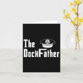 Der Kapitän des Dock-Vaters des Vaters Funny Fath Karte (Gelbe Blume)