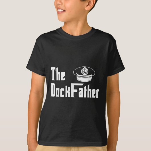 Der Kapitän des Dock-Vaters des Vaters Funny Fath T-Shirt (Vorderseite)