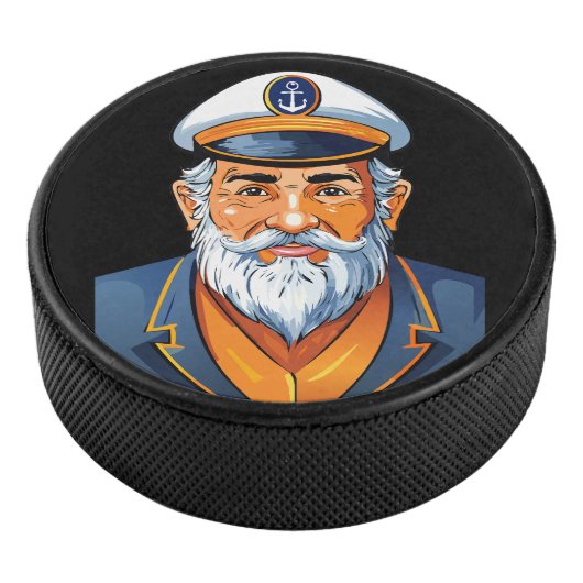 Der Kapitän des Schiffes Eishockey Puck (3/4)