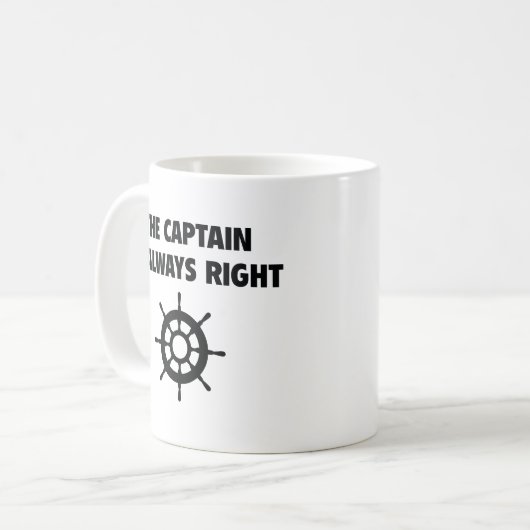 Der Kapitän hat immer die richtige Tasse (Vorderseite Links)