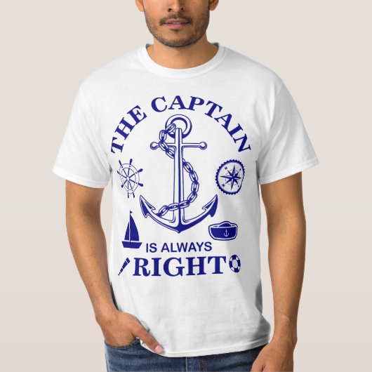 Der Kapitän hat immer recht - Captain Funny - Mari T-Shirt (Vorderseite)
