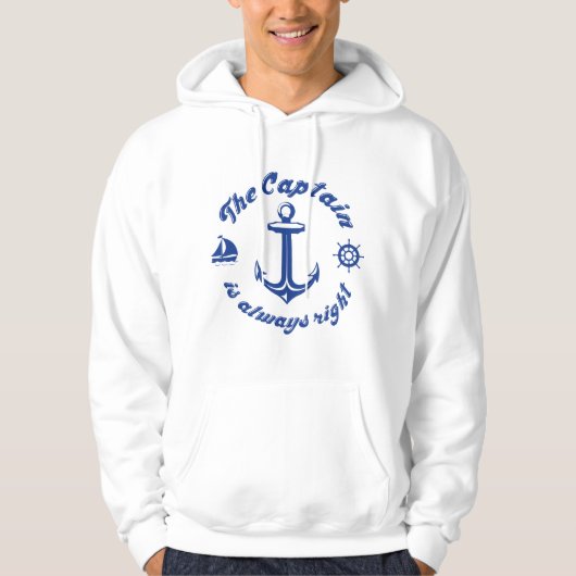 Der Kapitän hat immer recht Hoodie (Vorderseite)