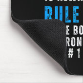 Der Kapitän hat immer recht Lustiger Boots Kapitän Mousepad (Ecke)