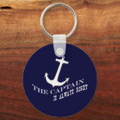 der Kapitän hat immer recht Schlüsselanhänger (Vorderseite)