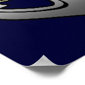 Der Kapitän Ihres Namens kann individuell eingeste Poster (Ecke)