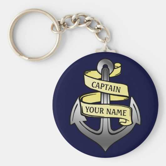 Der Kapitän Ihres Namens kann individuell eingeste Schlüsselanhänger (Vorne)